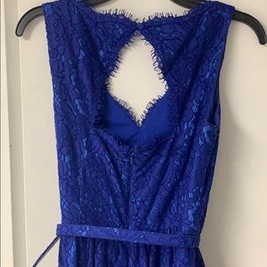 Eliza J Dresses - Eliza J blue lace belted dress Eliza J Dresses - Eliza J blue lace belted dress